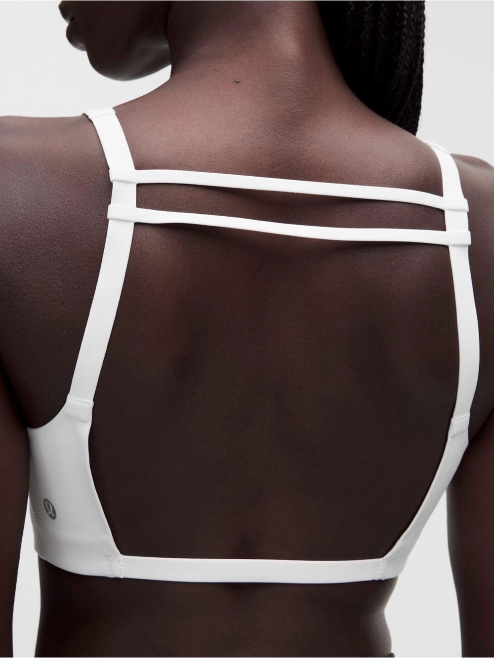 NWT✨Lululemon RARE! LightLift Open Back Sports Bra WHITE sz M Hard to find
